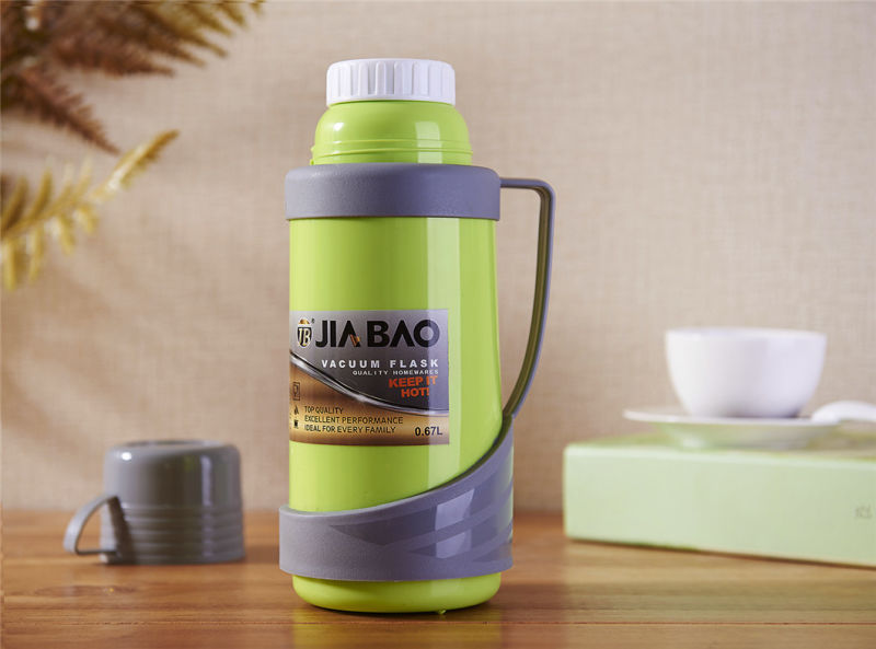 1L Plastic Office Household Vacuum Flask, Glass Liner