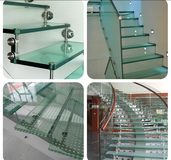 High Quality Anti-Slip Tempered Laminated Glass for Stair Steps