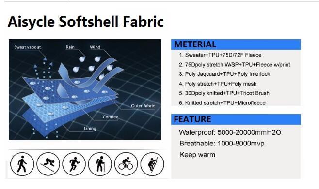 2018 Men's 3 Layer Bonded Hydrophobic Softshell Fabric Jacket