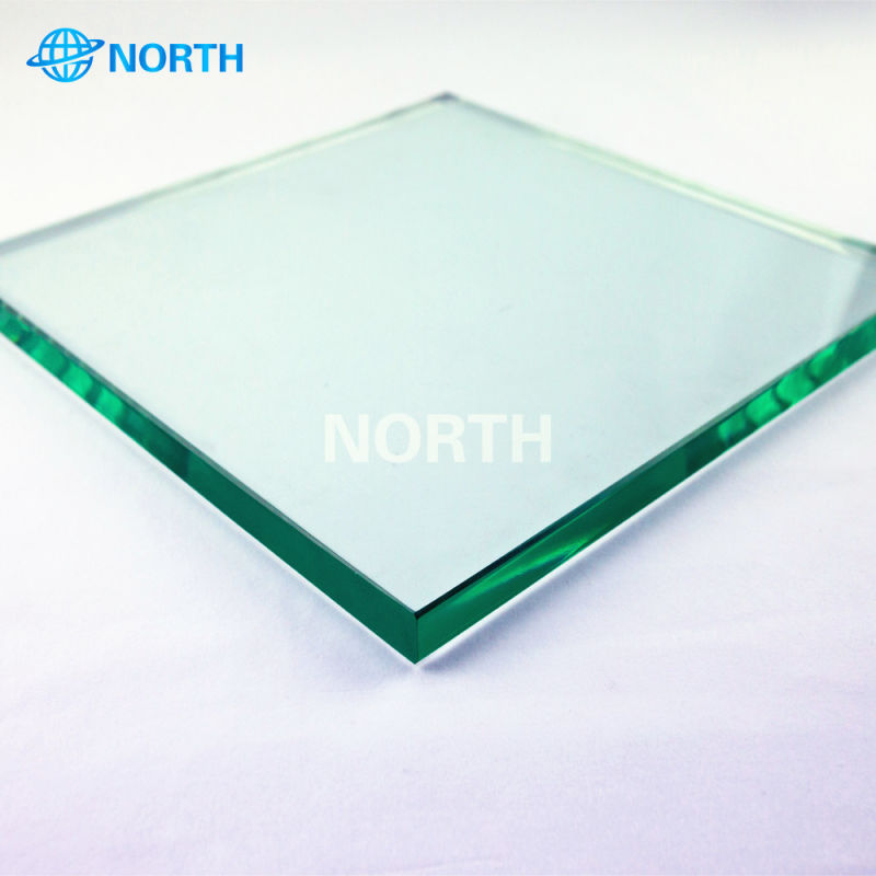 8mm Clear Tempered Show Glass Low Iron Toughened Show Case Display Glass