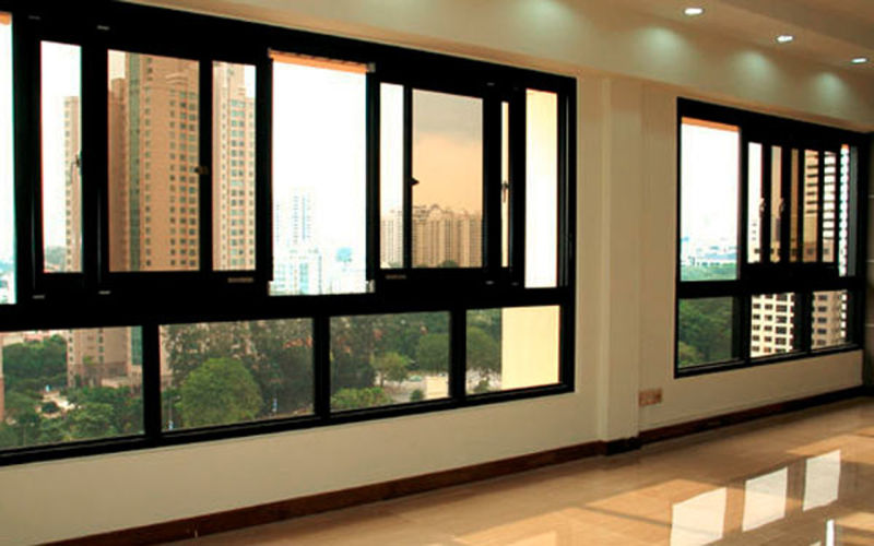 Durable Thermal Break Double Glass Aluminium Window/Aluminium Glass Sliding Window