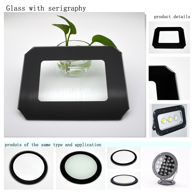 Tempered Glass with Printing for Outdoor LED Lighting