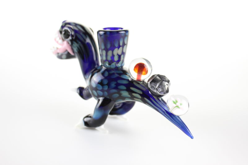Wholesale Creative Colorful Dragon Design Glass Smoking Pipe Water Pipe