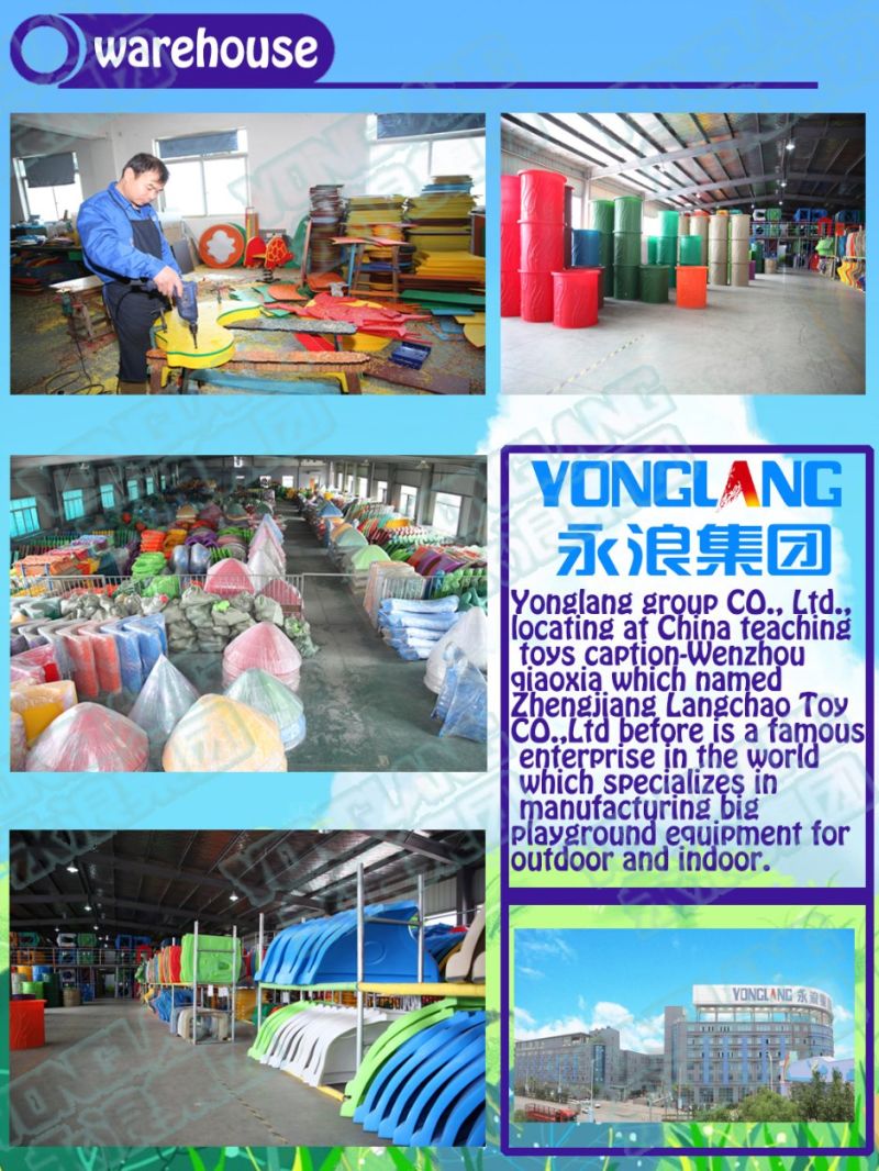 Plastic Indoor Plastic Slide for Amusement Park