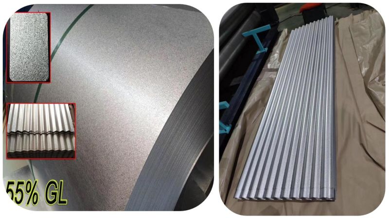 Hot DIP Galvalume Steel Coil Anti Finger/A792 Steel Coil Aluzinc Zinc G550