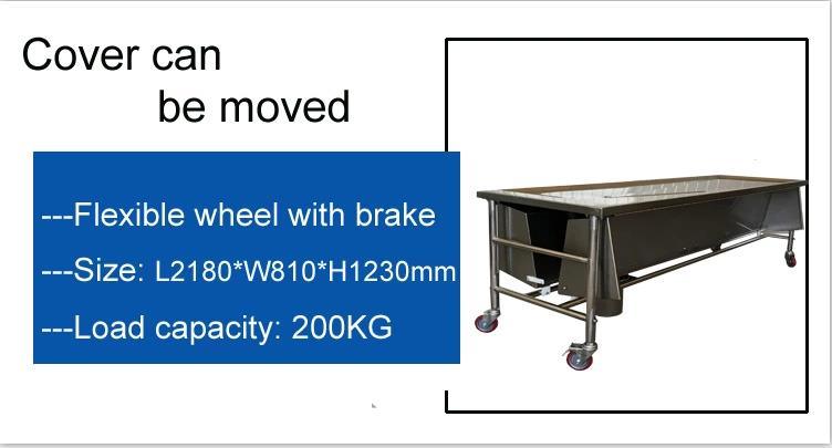 Top Quality Optional Cover for Hospital Mortuary Trolley Cadaver Trolley