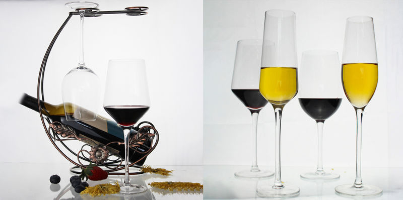 Premium Glassware White/Red Wine Glass Square 490ml