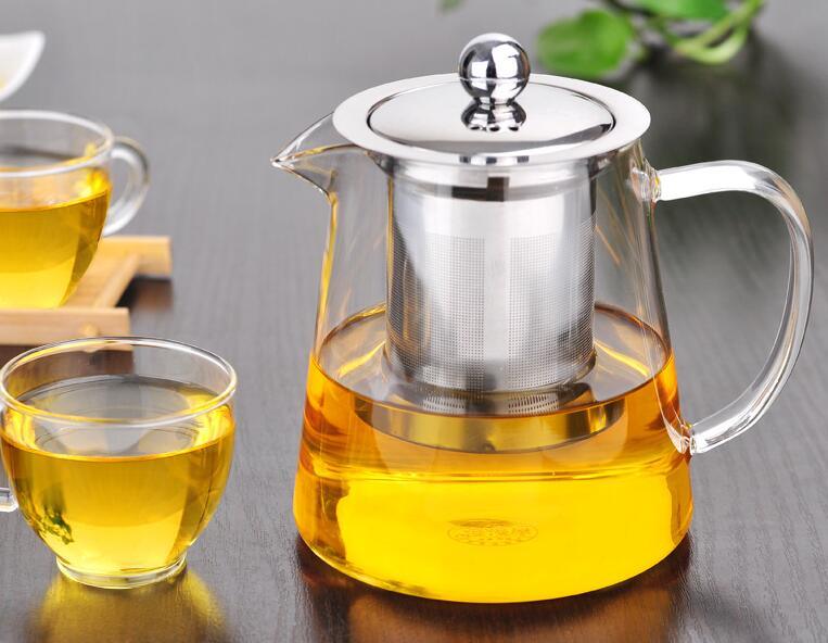 Glass Teapot with Infuser Pyrex Glass Teapot Customized Logo High Borosilicate Glass Teapot