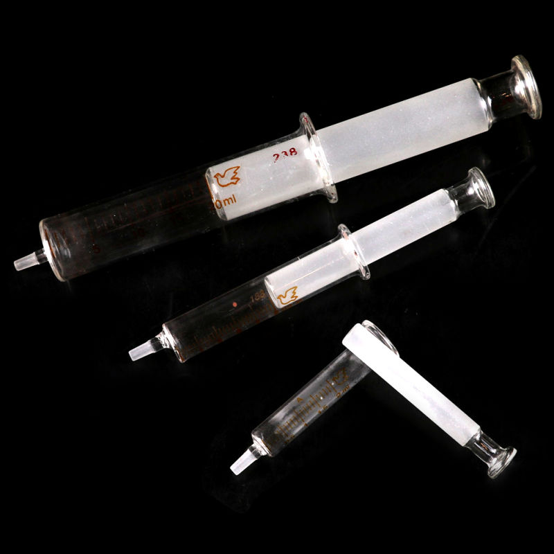 Glass Syringes Glass Sample Extractor Lab Glassware Glass Injector