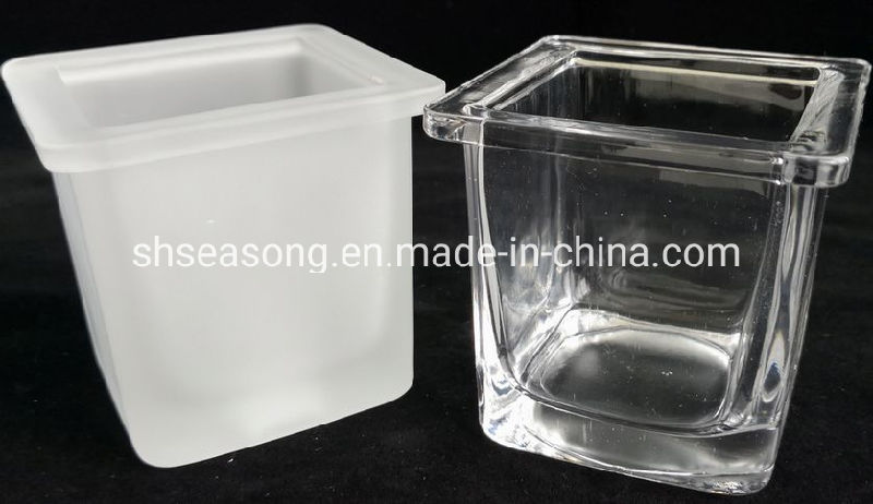 Square Glass Candle Jar / Candle Holder / Candle Glass (SS1329-1)