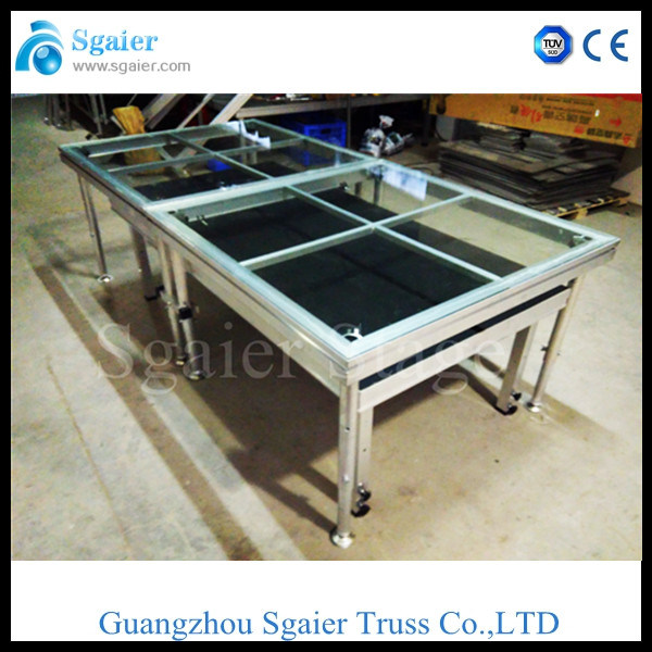 Combinated Toughened Glass Stage, Organic Glass Stage, Folding Stage