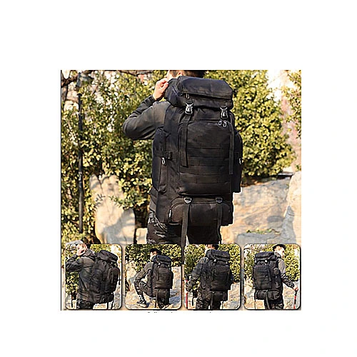 70L Hiking Backpack for Men Water Resistant Military Camping Rucksack Travel Daypack, Outdoor Sport Backpack