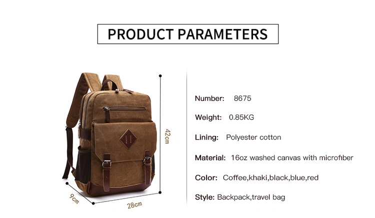 New Pattern Blank Outdoor Big Boy Bagpack Canvas Daily Backpacks Bag