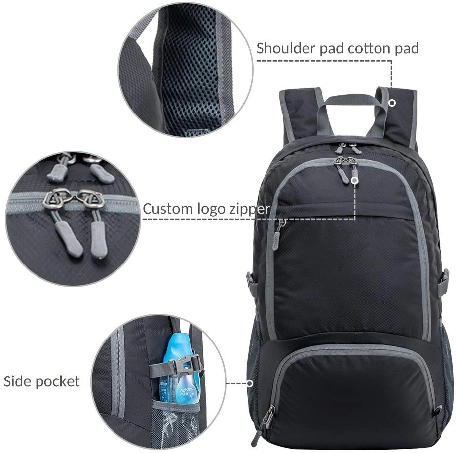 Hot Promotion Lightweight Foldable Recycled Sport Backpack