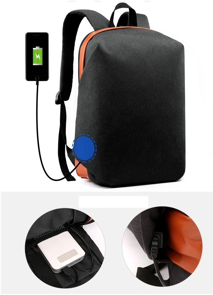 New Fashion Leisure Anti Theft Laptop Backpack with USB Charger for Business Travel Backpack