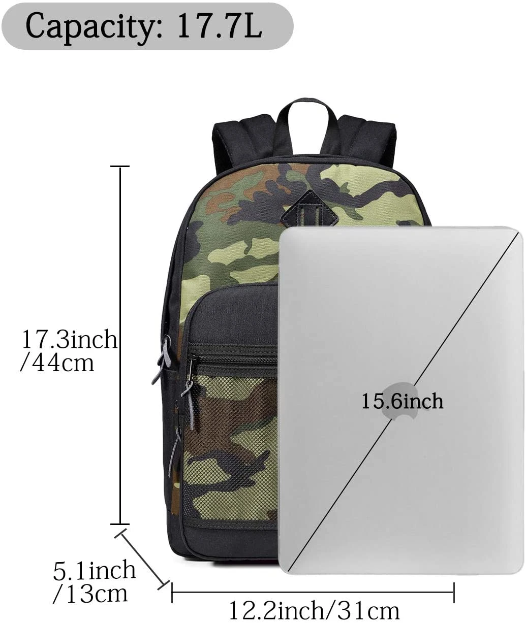 Wholesale Camo School Backpack Bookbag for Men Women