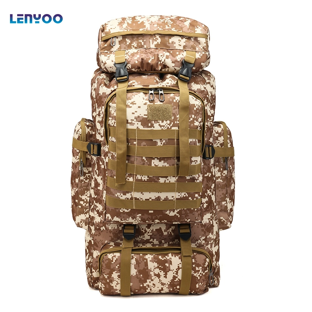 Camouflage Backpack Large Capacity Backpack Outdoor Backpack Travel Hiking Bag Cross-Country Backpack