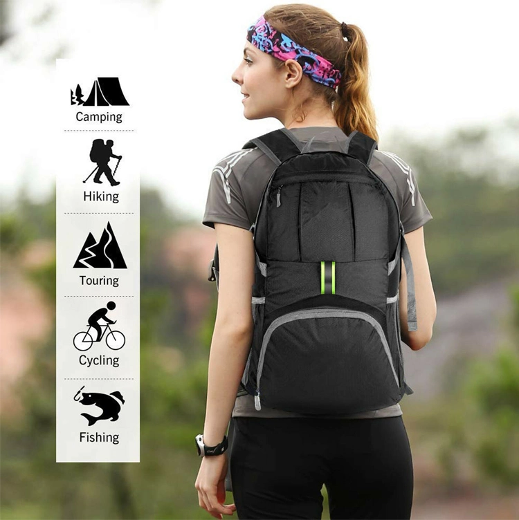 Outdoor Packable Ultralight Women Mens Waterproof Lightweight Bag Foldable Travel Backpack