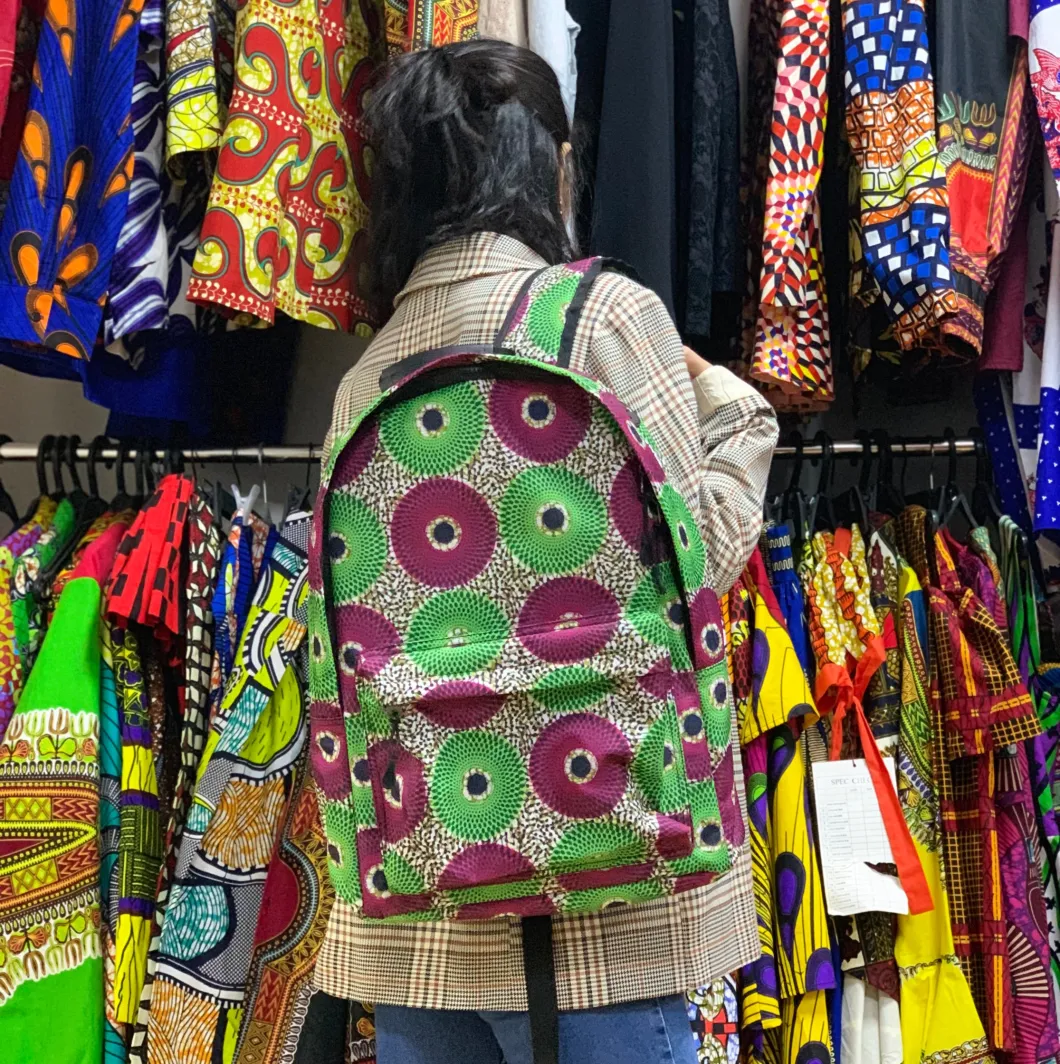 New Arrivals Shoulder Bag Colorful African Print Student Travling Fashion Casual Backpack