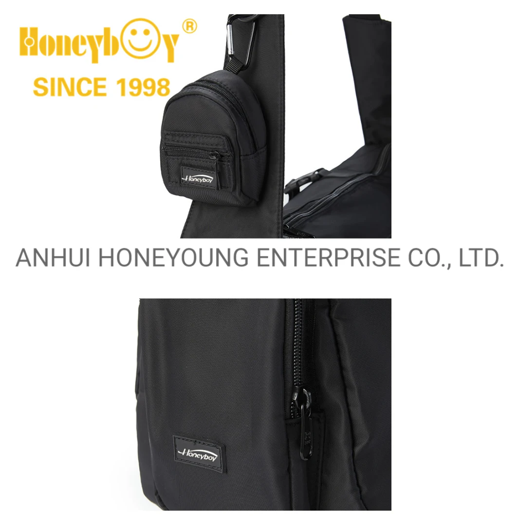 Black Color Nylon Shoulder Backpack for  Travelling and  Teenager  College School Bag