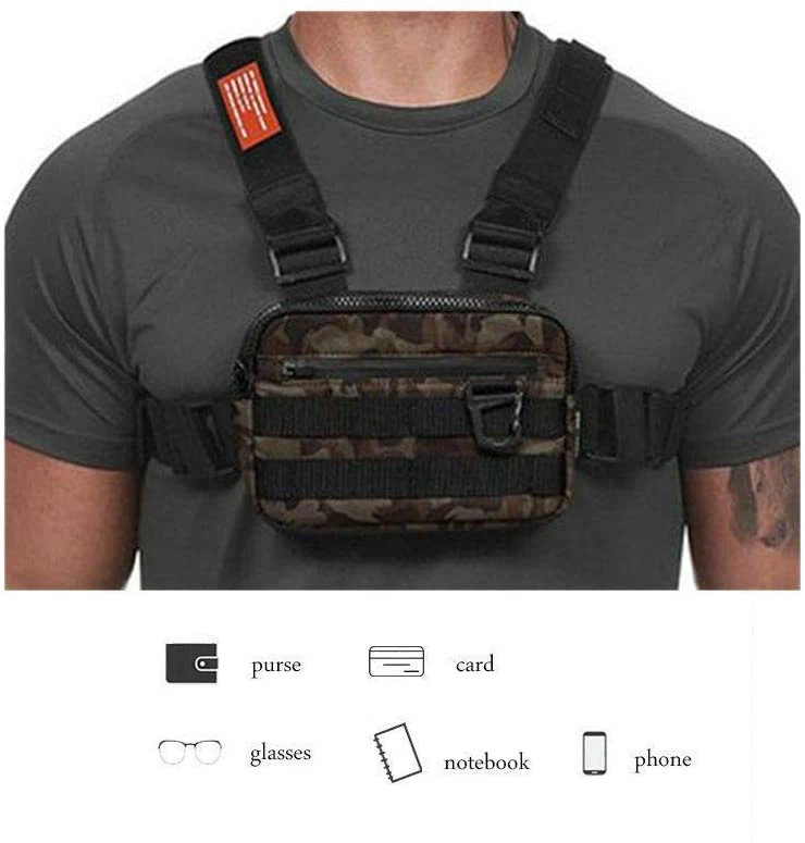 High Quality Tactical Running Backpack Camouflage Sports Bag Vest