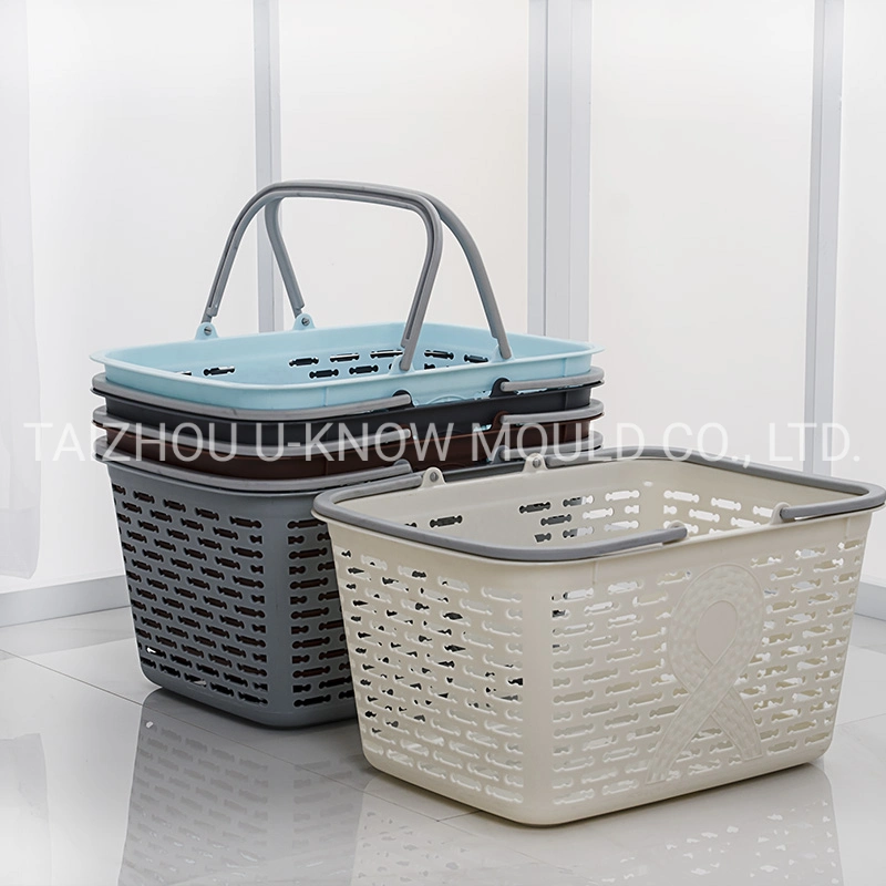 Plastic Picnic Basket Injection Mould with Handle Basket Container Mold