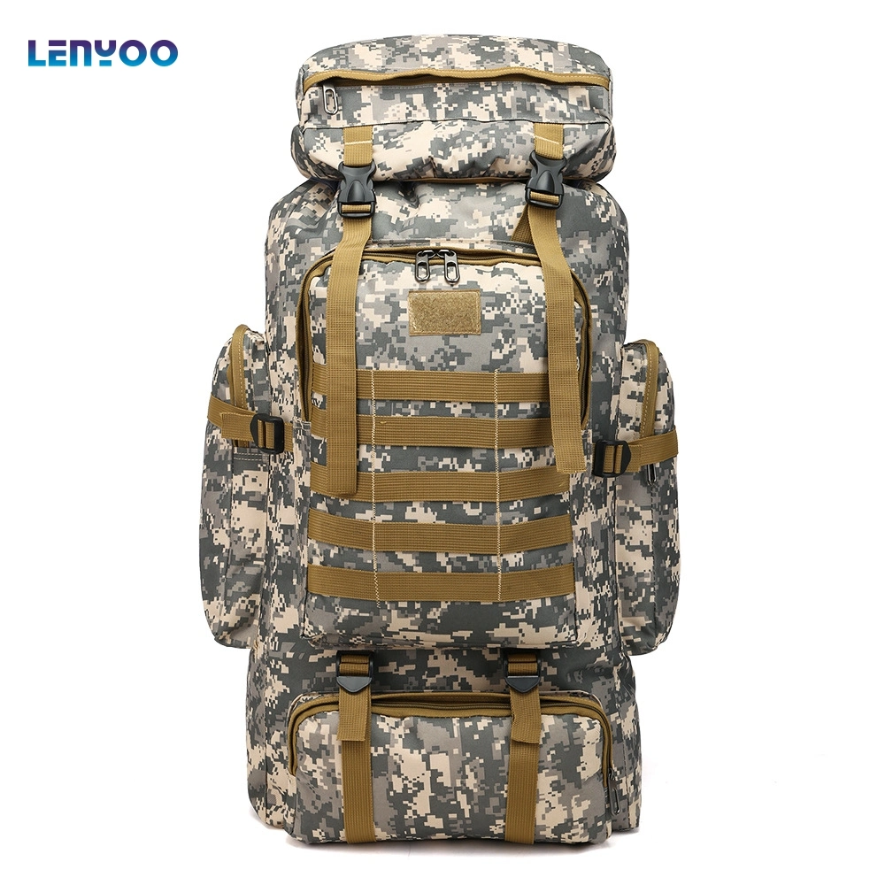 Camouflage Backpack Large Capacity Backpack Outdoor Backpack Travel Hiking Bag Cross-Country Backpack