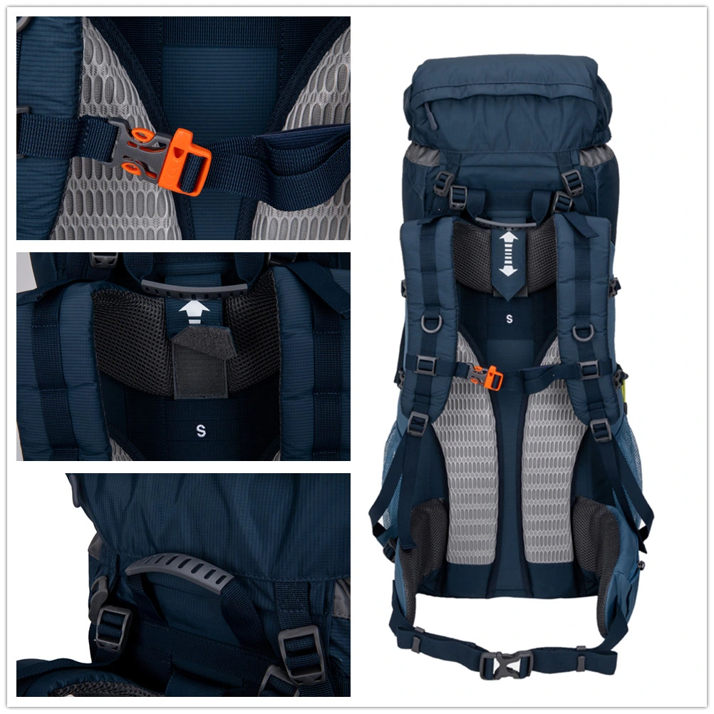 Large Capacity 70L Wear Resistance Outdoor Climbing Backpack Wholesale Outdoor Backpack for Hiking Camping Mountaineering