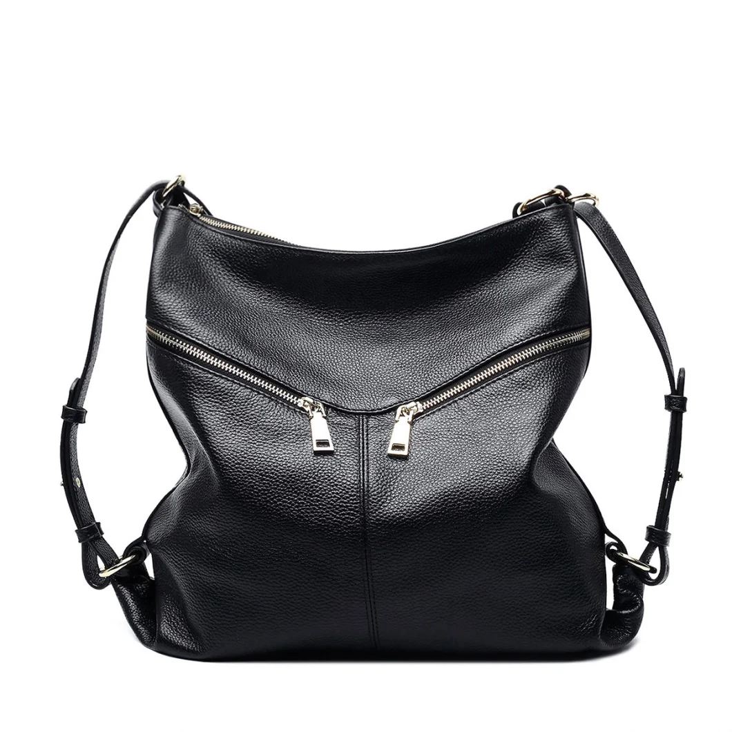 Autumn and Winter New Leather Shoulder Bag Leather Handbag Casual Backpack Woman