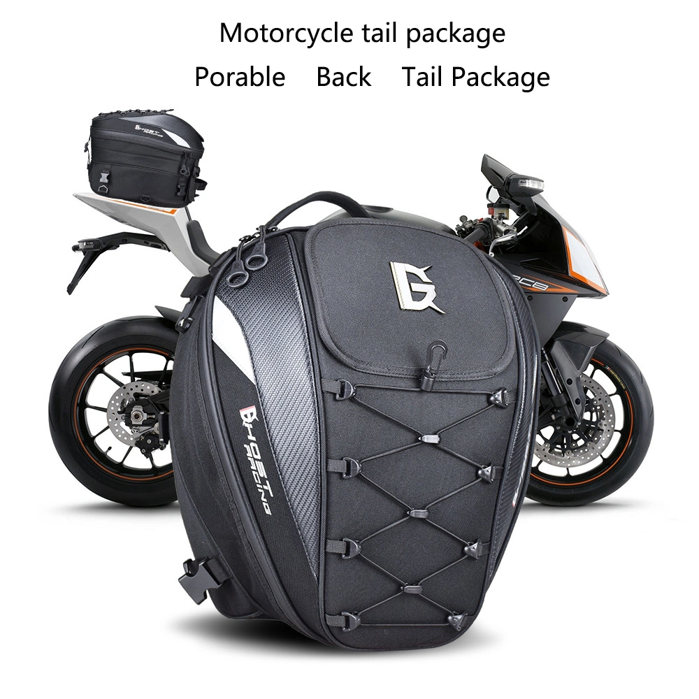 Motorcycle Tail Pack Racing Backseat Backpack Rider Helmet Riding Backpack