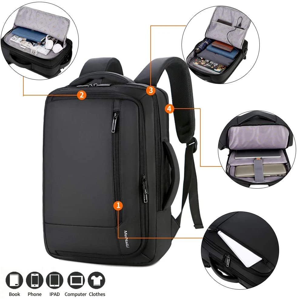 Cheap Water Resistant Teenagers School Bags Casual Rucksack Smart USB Laptop Backpacks for Men