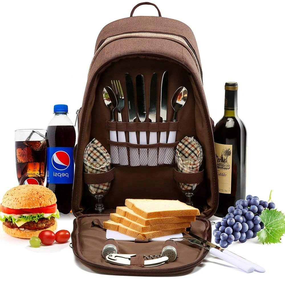 High Quality Personalized 2 Person Picnic Backpack Bag