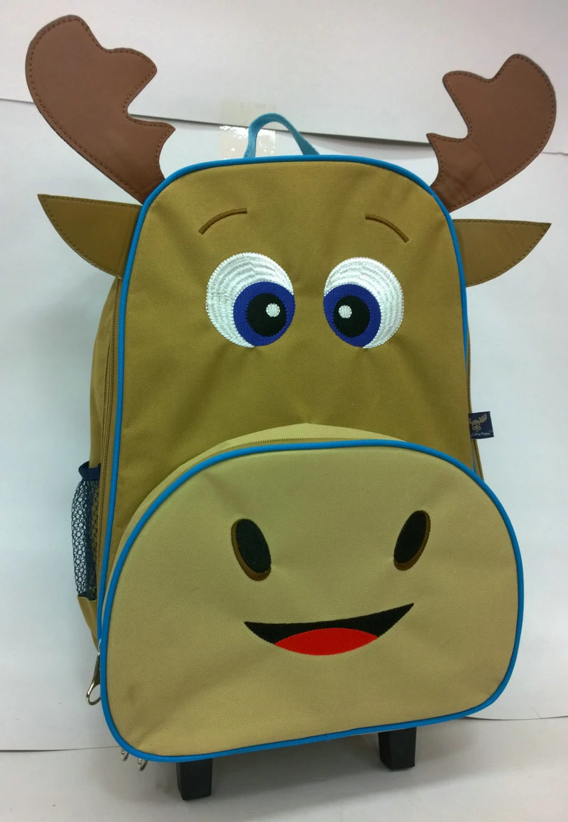 Children Cartoon Animal Pre-School Trolley Backpack