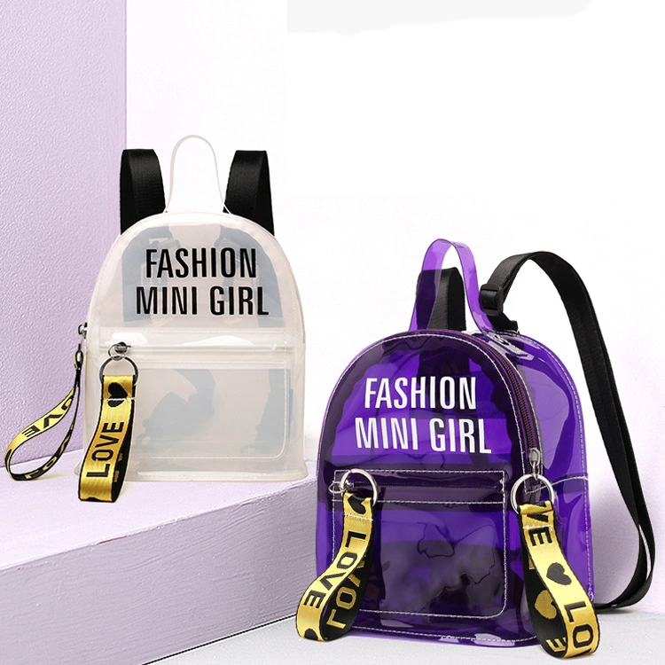 Fashion Mini Clear Backpack, Waterproof Transparent Backpack