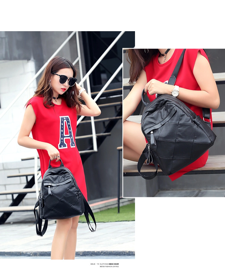 Wholesale Trend PU Leather Lady Backpacks Fashion Backpack Women Handbags