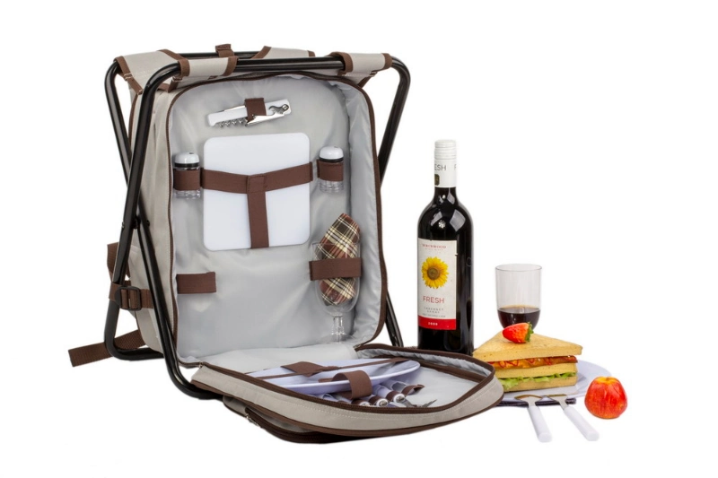 High Quality 2 Person Picnic Backpack with Folding Tube
