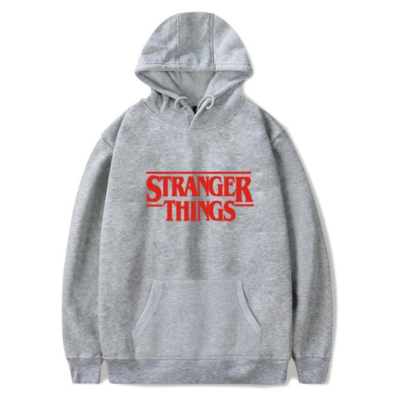 Long Sleeve Fashion Stranger Things Sweatshirts Custom Logo Printing Oversize Women Hoodie
