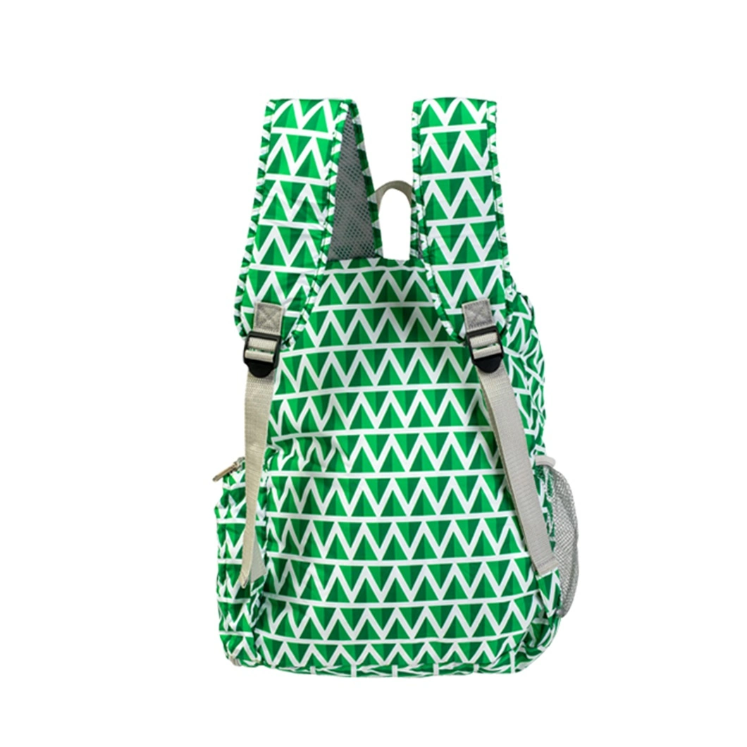 Custom Adult Waterproof Folding Backpack Ultralight Ripstop Polyester Foldable Travel Backpack