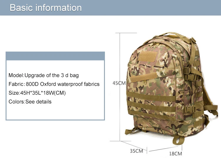 Digital 3D Military Tactical Assault Camping Haversack Camouflage Outdoor Climbing Backpack