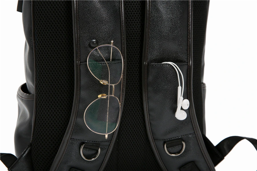 Simple and Stylish Korean Shoulder Bag Street Hipster Male PU Shoulder Bag Outdoor Leisure Backpack