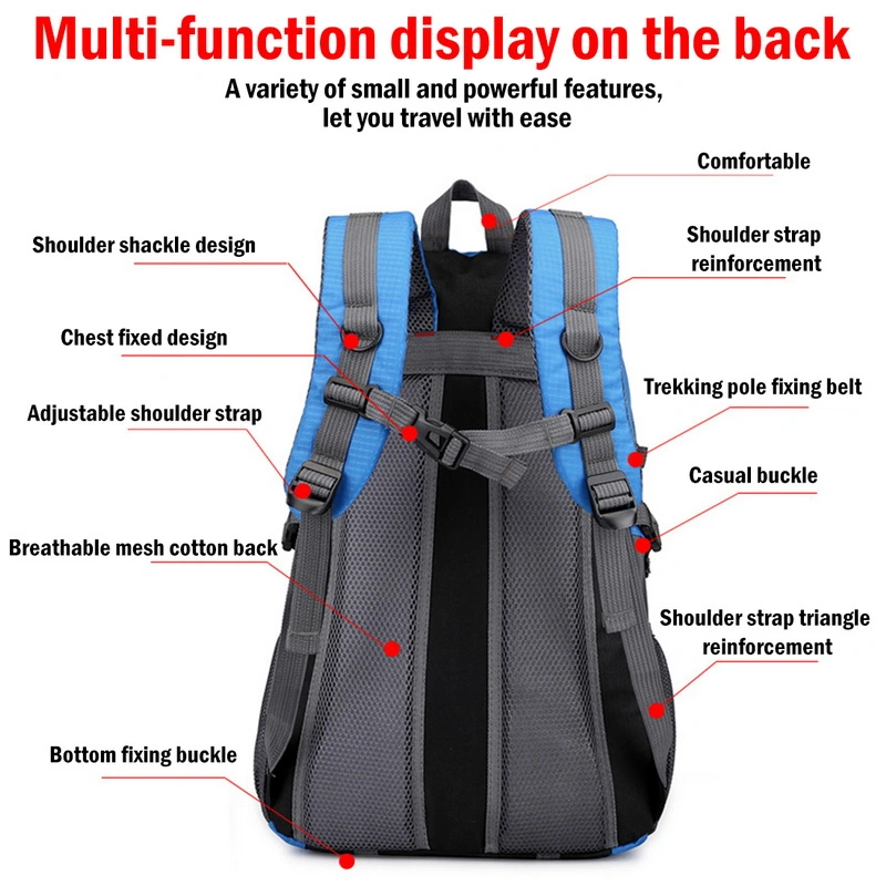 Wholesale New Trend Nylon Waterproof Custom Large Best Travel Backpack