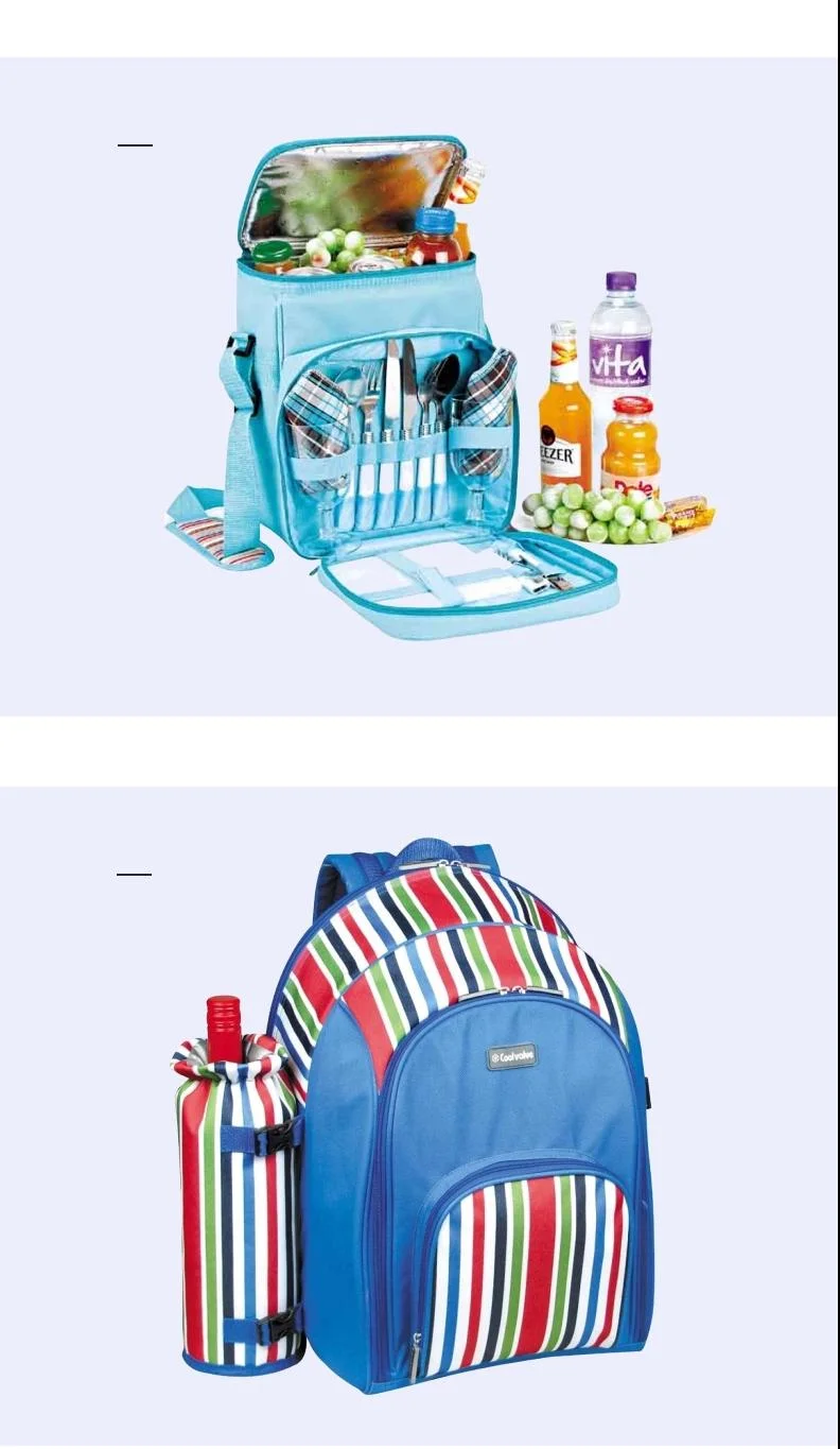 Kids Thermos Picnic Backpack for 2 Person