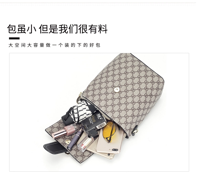 Guangzhou Factory Wholesale Market PU Leather Lady Laptop Backpack Fashion Backpacks (J439)