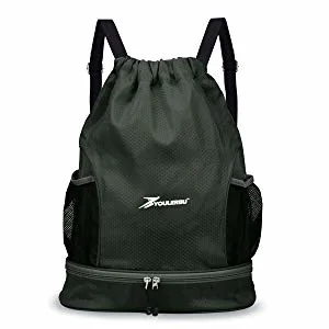 Unisex Athletic Sports Drawstring Bag Gym Backpack