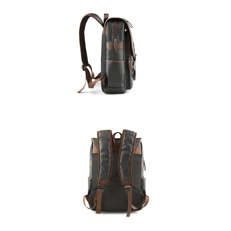 Supplier Waterproof Students Leather Backpacks Leisure Travel Business Computer Bags