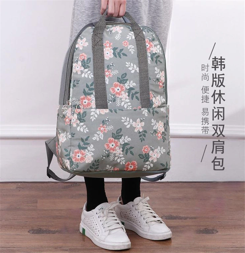 Korean Casual Cartoon Backpack Printed Large Capacity Shoulder Computer Travel Backpack
