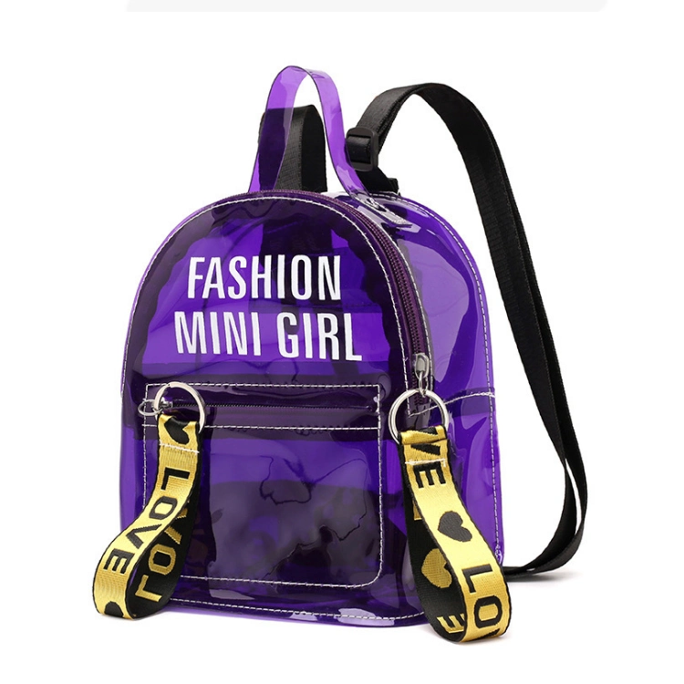 Fashion Mini Clear Backpack, Waterproof Transparent Backpack