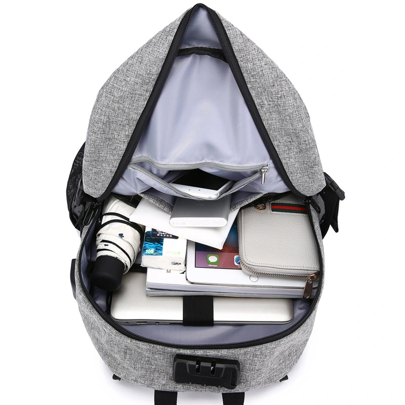 OEM Waterproof Laptop Backpack Bag Anti Theft Computer Bag with USB Charger