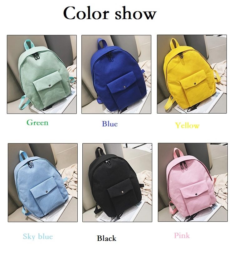 Custom on-Trend Leisure Travel Backpack Canvas Backpack Sports Bag for Girls
