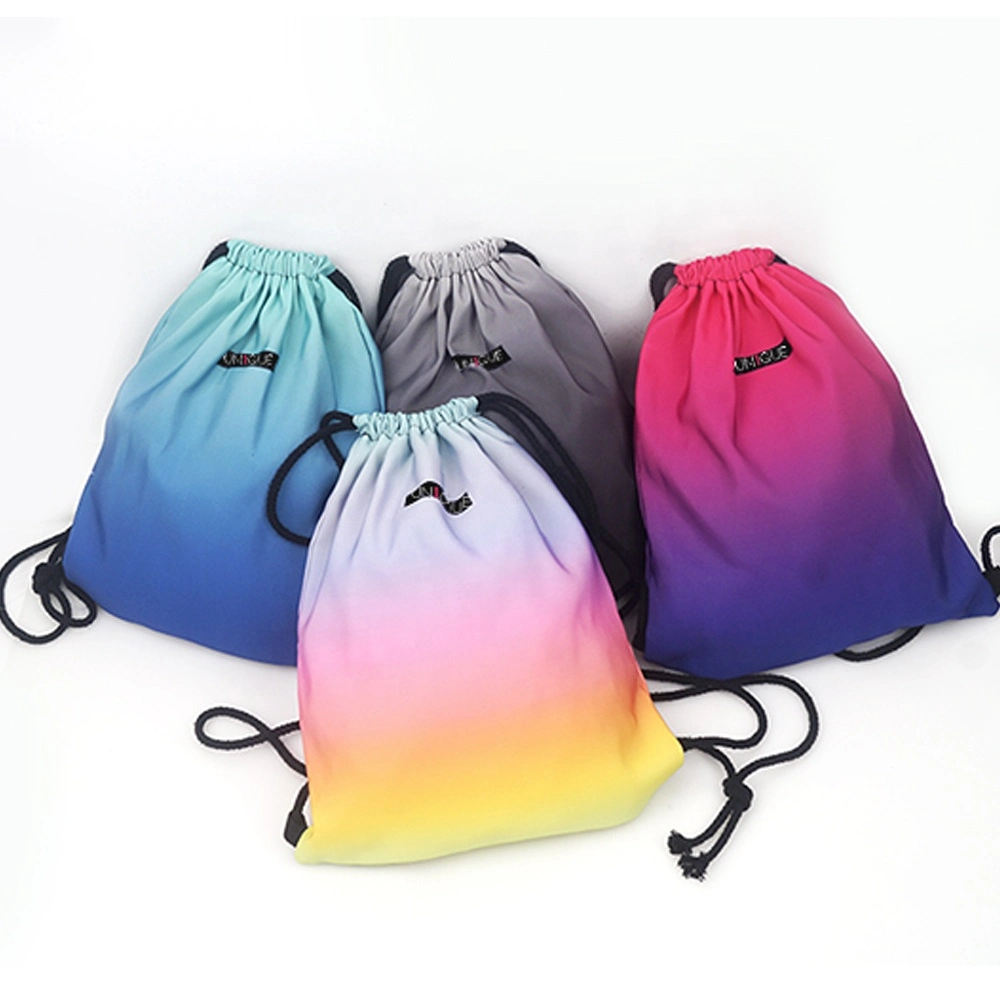 Sport Sac Drawstring Gradient Gym Training Cord Bag Outdoor Running Sack Backpack